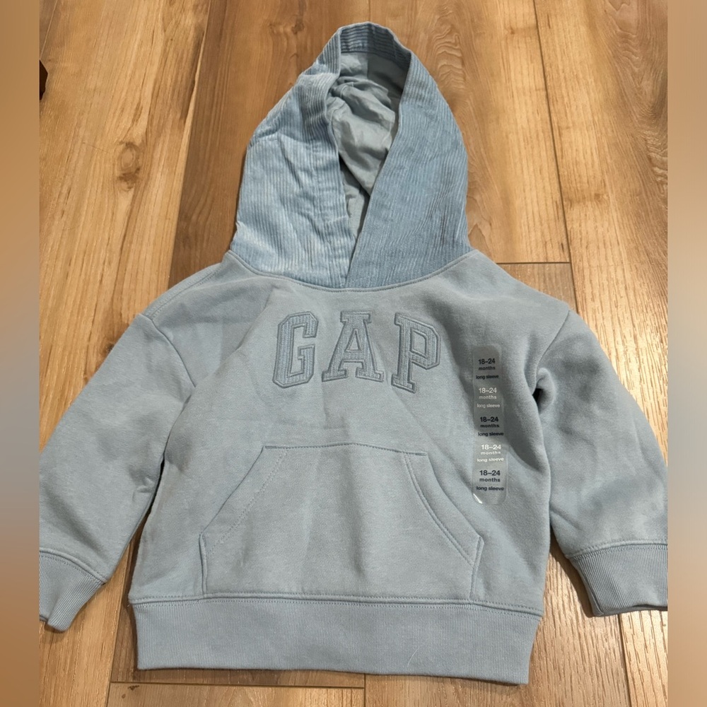 Toddler Arch Logo Gap  Hoodie blue 18-24 G30